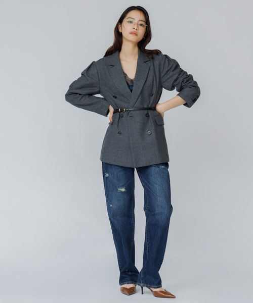 SENEE(セニー)の「vintage straight low waist denim(ビンテージストレートローウエストデニム)(デニムパンツ・レディース・ブルー/インディゴブルー・MEDIUM/SMALL/LARGE)」の18枚目の写真
