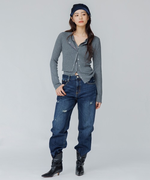 SENEE(セニー)の「vintage straight low waist denim(ビンテージストレートローウエストデニム)(デニムパンツ・レディース・ブルー/インディゴブルー・MEDIUM/SMALL/LARGE)」の19枚目の写真