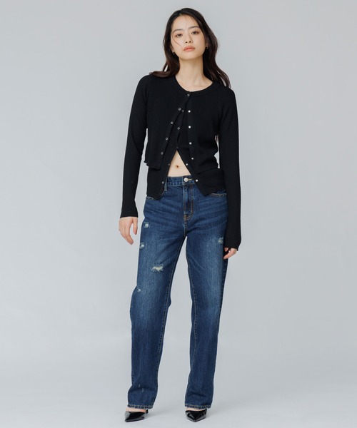 SENEE(セニー)の「vintage straight low waist denim(ビンテージストレートローウエストデニム)(デニムパンツ・レディース・ブルー/インディゴブルー・MEDIUM/SMALL/LARGE)」の15枚目の写真