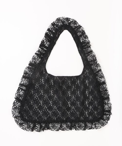 IMARI(イマリ)の「【 IMARI / イマリ 】 レース フリル トートバッグ(トートバッグ・レディース・ブラック/ホワイト・FREE)」の11枚目の写真
