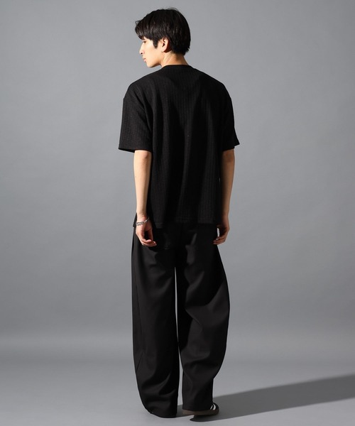 LAND MUSEUM(ランドミュージアム)の「LAND MUSEUM/デザインバレルパンツ(スラックス・メンズ・ブラック/グレー・LARGE/MEDIUM)」の9枚目の写真