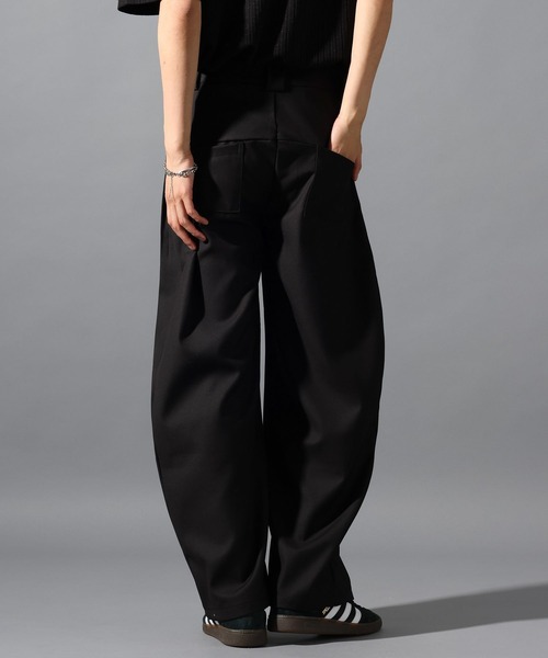 LAND MUSEUM(ランドミュージアム)の「LAND MUSEUM/デザインバレルパンツ(スラックス・メンズ・ブラック/グレー・LARGE/MEDIUM)」の12枚目の写真