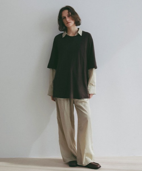 エアリーコットンオーバーサイズTee（Tシャツ/カットソー）｜ETRE
