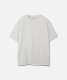 スーピマ40番手アスキンダブルニットTシャツWHITE