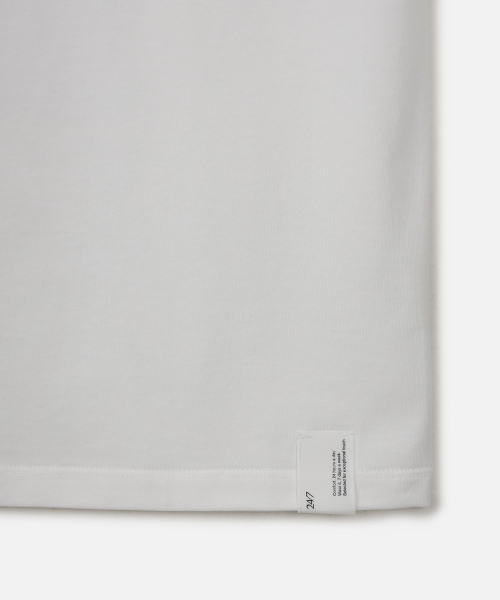 247SERIES（247シリーズ）の「スーピマ40番手アスキンダブルニットTシャツWHITE（Tシャツ/カットソー・メンズ・ホワイト・X-SMALL/SMALL/MEDIUM/LARGE/X-LARGE）」の5枚目の写真
