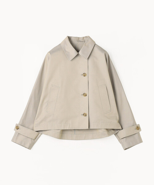 COMME CA Wardrobe(コムサワードローブ)の「〔 +サイズ 〕 綿ポリエステルギャバ トレンチコート(ブルゾン・レディース・カーキ・13号)」の13枚目の写真