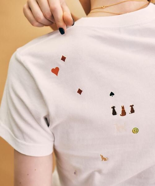 URBAN RESEARCH(アーバンリサーチ)の「Teya STICKER T-SHIRTS(Tシャツ/カットソー・レディース・ホワイト/ピンク・FREE)」の3枚目の写真