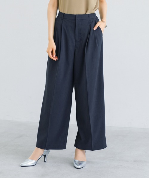 セール】White Collection｜ホワイトコレクションのスラックス（ブルー