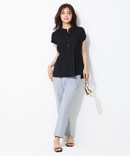 UNFILO(アンフィーロ)の「ティアード Tシャツ(Tシャツ/カットソー・レディース・ブラック系/ホワイト系/ダークブラウン系・X-LARGE)」の4枚目の写真