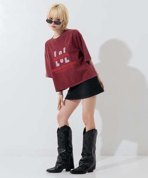 ANAP(アナップ)の「デニムスカートライクショートパンツ スカパン(スカート・レディース・ブラック/ブルー/ライトブルー・F)」の17枚目の写真