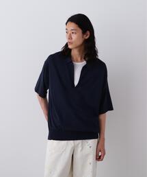 YLEVE（イレーヴ）の「YLEVE / COTTON LINEN KNIT SKIPPER POLO（ニット/セーター）」