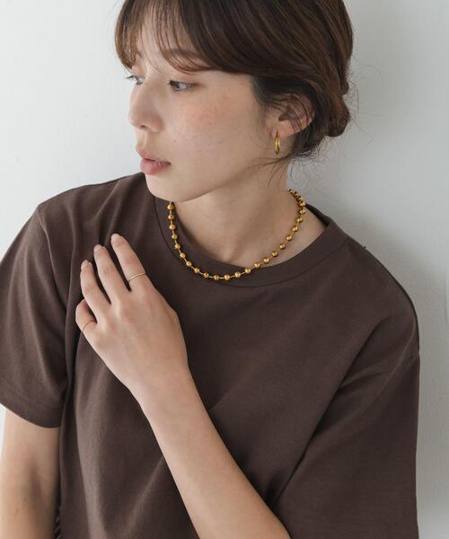 URBAN RESEARCH Sonny Label（アーバンリサーチサニーレーベル）の「ステンレスラージボールチェーンネックレス（ネックレス・レディース・ゴールド/シルバー・ONE）」の7枚目の写真