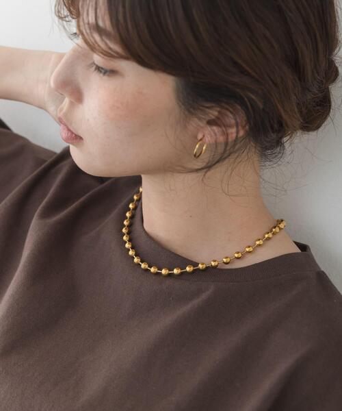 URBAN RESEARCH Sonny Label（アーバンリサーチサニーレーベル）の「ステンレスラージボールチェーンネックレス（ネックレス・レディース・ゴールド/シルバー・ONE）」の8枚目の写真