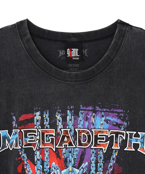 giant Vintage(ジャイアントヴィンテージ)の「Giant Vintage/ジャイアント ヴィンテージ/MEGADEATH CHAOS CHAINS(Tシャツ/カットソー・メンズ・ブラック・S/M/L)」の3枚目の写真