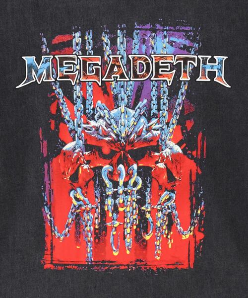 giant Vintage(ジャイアントヴィンテージ)の「Giant Vintage/ジャイアント ヴィンテージ/MEGADEATH CHAOS CHAINS(Tシャツ/カットソー・メンズ・ブラック・S/M/L)」の4枚目の写真