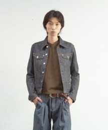 DENIM TRUCKER JACKET/トラッカージャケットレーシングウェア/カッティング/デニム/NVRFRGT
