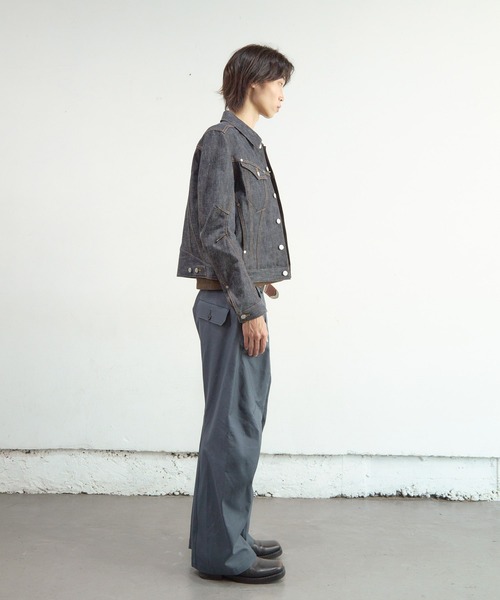 NVRFRGT（ネヴァーフォーゲット）の「DENIM TRUCKER JACKET/トラッカージャケットレーシングウェア/カッティング/デニム/NVRFRGT（デニムジャケット・メンズ・インディゴブルー・3/2）」の6枚目の写真
