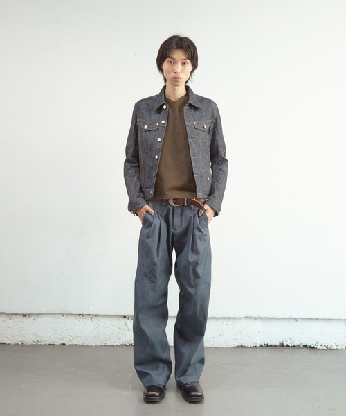 NVRFRGT（ネヴァーフォーゲット）の「DENIM TRUCKER JACKET/トラッカージャケットレーシングウェア/カッティング/デニム/NVRFRGT（デニムジャケット・メンズ・インディゴブルー・3/2）」の5枚目の写真