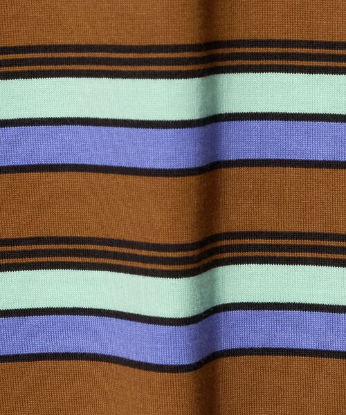 UNITED ARROWS（ユナイテッドアローズ）の「マルチボーダー ノースリーブ Tシャツ（タンクトップ・レディース・オフホワイト/ダークブラウン・FREE）」の6枚目の写真