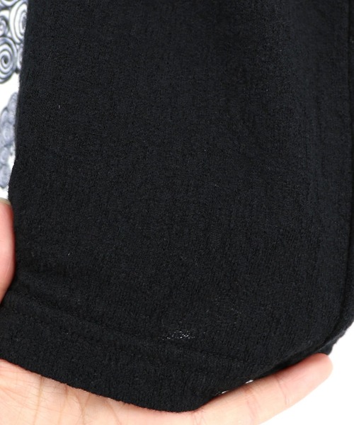 ScoLar(スカラー)の「ScoLar(スカラー) 画家スカラーちゃん ネコ柄Tシャツ(Tシャツ/カットソー・レディース・オフホワイト/ブラック・MEDIUM)」の16枚目の写真