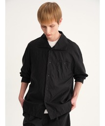 MODE COMMUTER（モードコミューター）の「Shadow Stripe Big-Collar Long-Sleeve Shirt（シャツ/ブラウス）」