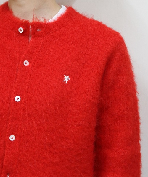GYMPHLEX(ジムフレックス)の「Gymphlex/ジムフレックス シャギーニットカーディガン SHAGGY KNIT CARDIGAN GY-D0098 SGK(カーディガン/ボレロ・レディース・ワインレッド/ベージュ/トップグレー・14)」の9枚目の写真