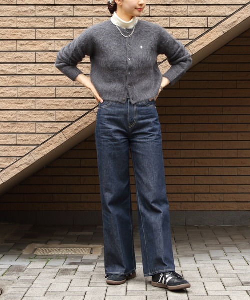 GYMPHLEX(ジムフレックス)の「Gymphlex/ジムフレックス シャギーニットカーディガン SHAGGY KNIT CARDIGAN GY-D0098 SGK(カーディガン/ボレロ・レディース・ワインレッド/ベージュ/トップグレー・14)」の17枚目の写真