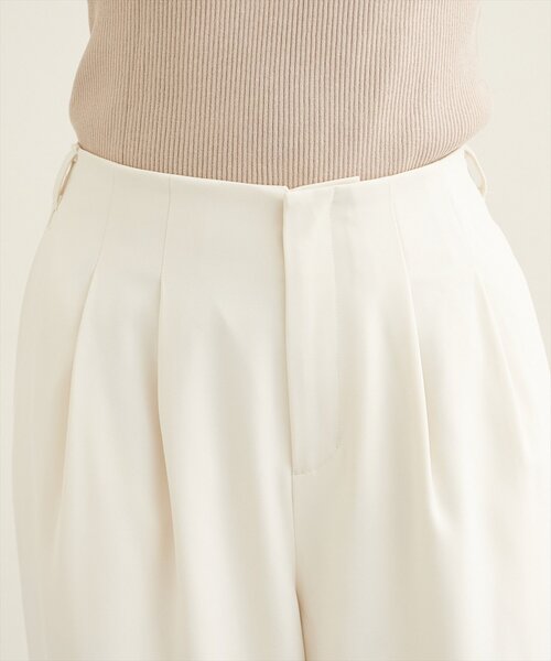 natural couture(ナチュラルクチュール)の「【sherbet line】接触冷感ベルト付きタック入りパンツ(その他パンツ・レディース・ブラウン/アイボリー/チャコールグレー・FREE)」の14枚目の写真