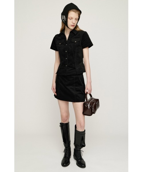 SLY(スライ)の「CORDUROY SKIPPER SH コーデュロイスキッパーシャツ 夏服 秋服 冬服(シャツ/ブラウス・レディース・ブラウン/ブラック/ベージュ・FREE)」の5枚目の写真