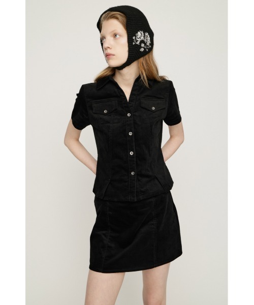SLY(スライ)の「CORDUROY SKIPPER SH コーデュロイスキッパーシャツ 夏服 秋服 冬服(シャツ/ブラウス・レディース・ブラウン/ブラック/ベージュ・FREE)」の6枚目の写真