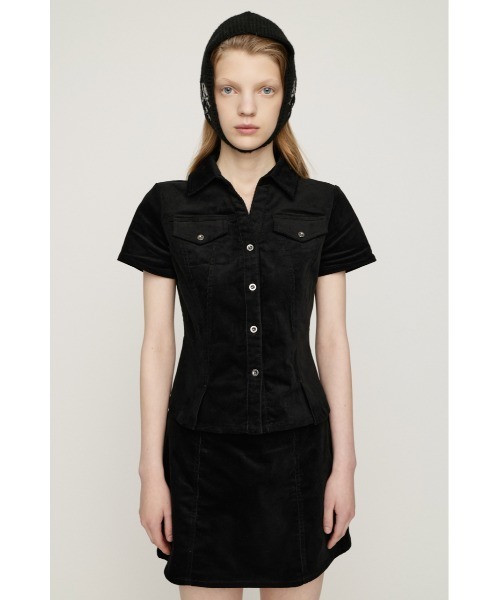 SLY(スライ)の「CORDUROY SKIPPER SH コーデュロイスキッパーシャツ 夏服 秋服 冬服(シャツ/ブラウス・レディース・ブラウン/ブラック/ベージュ・FREE)」の7枚目の写真
