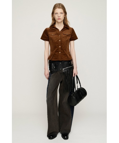 SLY(スライ)の「CORDUROY SKIPPER SH コーデュロイスキッパーシャツ 夏服 秋服 冬服(シャツ/ブラウス・レディース・ブラウン/ブラック/ベージュ・FREE)」の10枚目の写真