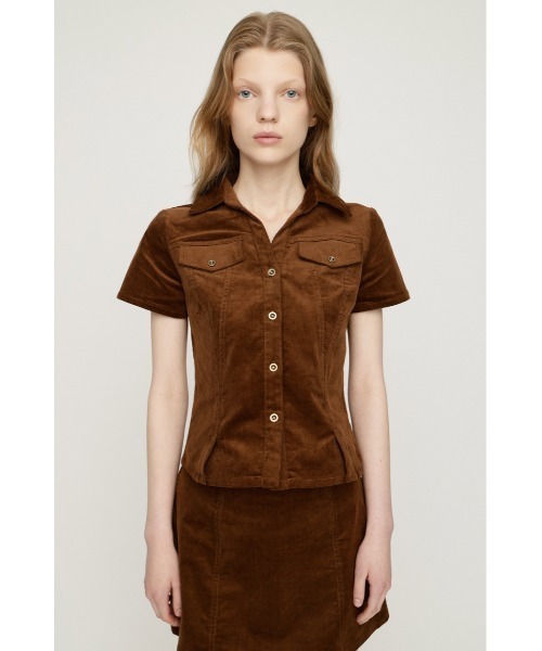SLY(スライ)の「CORDUROY SKIPPER SH コーデュロイスキッパーシャツ 夏服 秋服 冬服(シャツ/ブラウス・レディース・ブラウン/ブラック/ベージュ・FREE)」の12枚目の写真