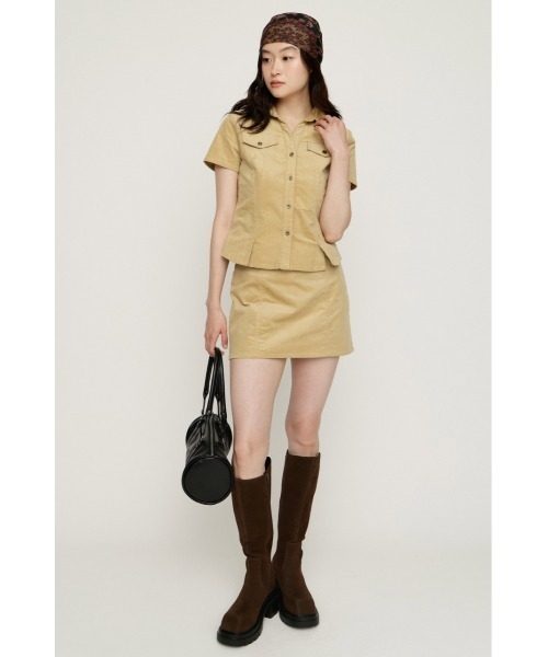 SLY(スライ)の「CORDUROY SKIPPER SH コーデュロイスキッパーシャツ 夏服 秋服 冬服(シャツ/ブラウス・レディース・ブラウン/ブラック/ベージュ・FREE)」の13枚目の写真