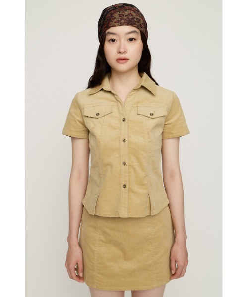 SLY(スライ)の「CORDUROY SKIPPER SH コーデュロイスキッパーシャツ 夏服 秋服 冬服(シャツ/ブラウス・レディース・ブラウン/ブラック/ベージュ・FREE)」の16枚目の写真