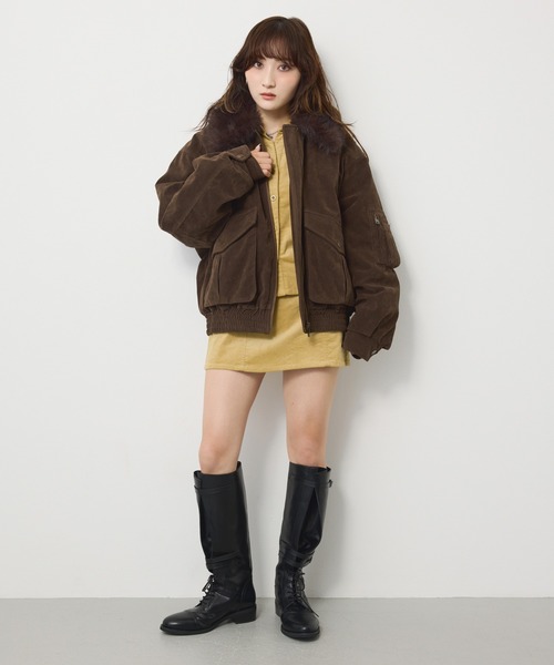 SLY(スライ)の「CORDUROY SKIPPER SH コーデュロイスキッパーシャツ 夏服 秋服 冬服(シャツ/ブラウス・レディース・ブラウン/ブラック/ベージュ・FREE)」の22枚目の写真