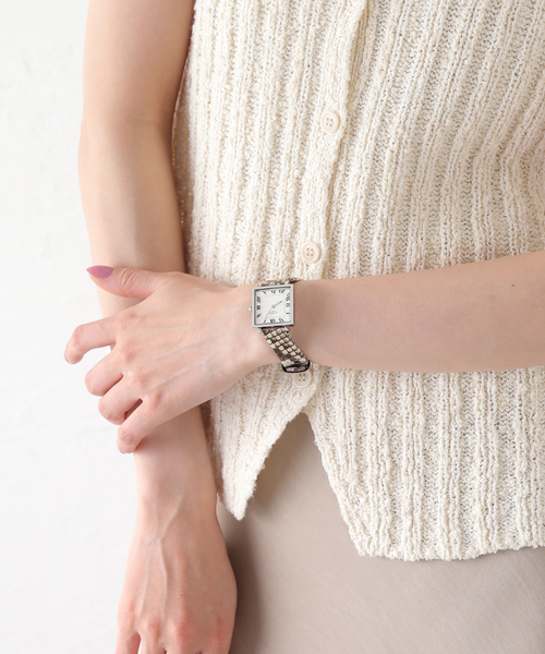 VAGUE WATCH CO.(ヴォーグウォッチカンパニー)の「VAGUE WATCH CO. Carre 25mm heavy wavy SS(アナログ腕時計・レディース・シルバー・FREE)」の10枚目の写真