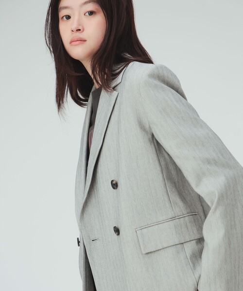 BEAMS HEART(ビームスハート)の「ツイーディー ジャケット(テーラードジャケット・レディース・グレー/ブラウン・SMALL/MEDIUM)」の7枚目の写真