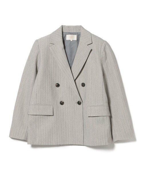 BEAMS HEART(ビームスハート)の「ツイーディー ジャケット(テーラードジャケット・レディース・グレー/ブラウン・SMALL/MEDIUM)」の8枚目の写真