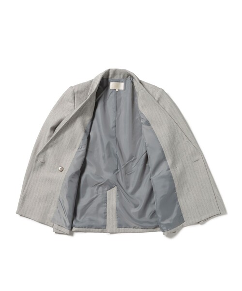 BEAMS HEART(ビームスハート)の「ツイーディー ジャケット(テーラードジャケット・レディース・グレー/ブラウン・SMALL/MEDIUM)」の11枚目の写真