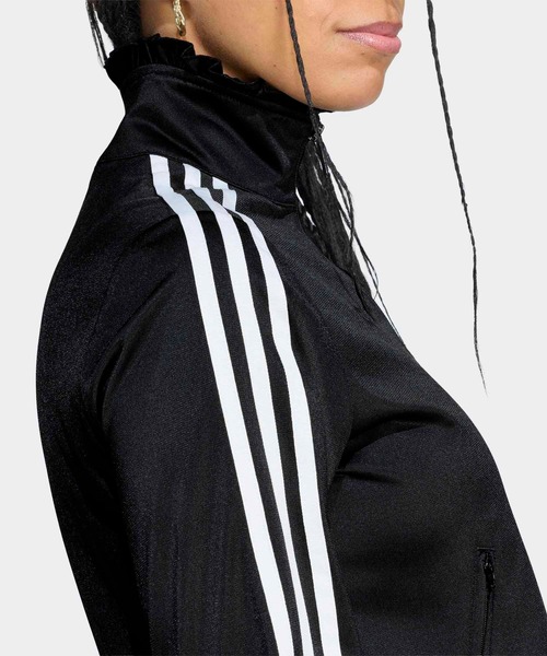 adidas(アディダス)の「プリーツ ファイヤーバード トラックトップ / ジャージ / トラックジャケット / アディダスオリジナルス adidas Originals(ジャージ・レディース・ブラック・XX-LARGE/LARGE/X-LARGE/X-SMALL/SMALL/MEDIUM)」の4枚目の写真
