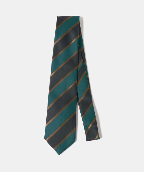 GLR JAPAN VINTAGE 8.0cm ストライプ2 ネクタイ（ネクタイ）｜green
