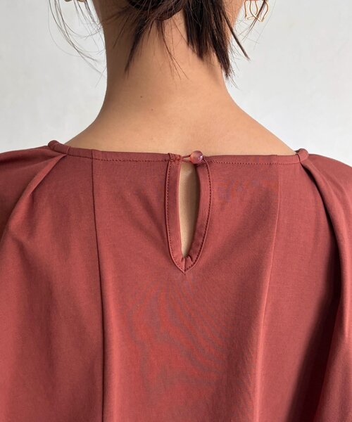 Chez toi(シェトワ)の「ケープカットソー(Tシャツ/カットソー・レディース・オレンジ/ブラック・FREE)」の20枚目の写真