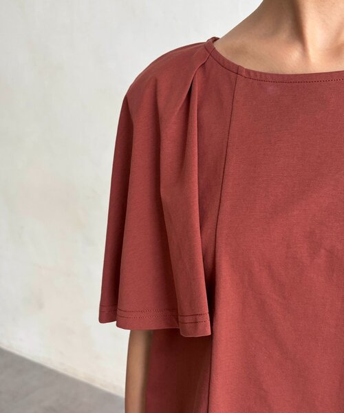 Chez toi(シェトワ)の「ケープカットソー(Tシャツ/カットソー・レディース・オレンジ/ブラック・FREE)」の21枚目の写真