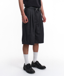 STRIPE HALF TROUSERS (GRAY)