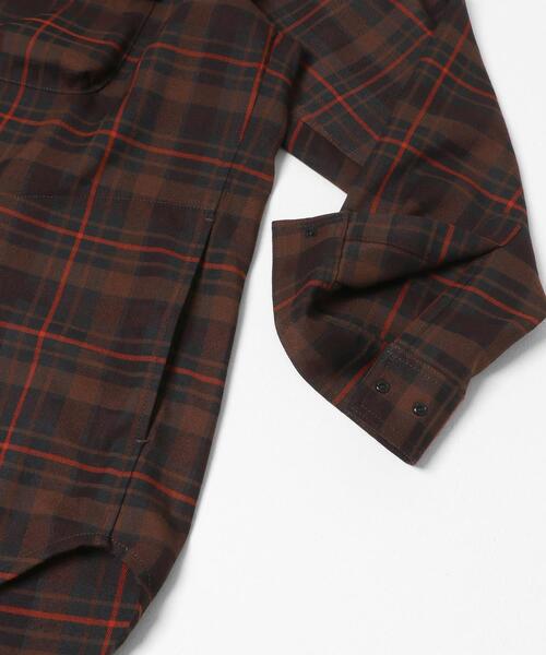 EKAL(エカル)の「チェックロングスリーブシャツ(シャツ/ブラウス・メンズ・ネイビー/ブラウン・MEDIUM/LARGE)」の15枚目の写真