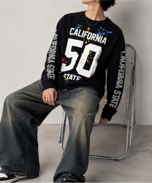 CERCA（チェルカ）の「【Bls】 【ZM】【Bling Leads】サーフプリント アソート天竺ロンTEE（Tシャツ/カットソー・メンズ・グレー/ホワイト・FREE）」の5枚目の写真