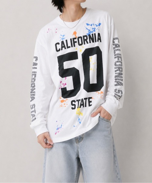 CERCA（チェルカ）の「【Bls】 【ZM】【Bling Leads】サーフプリント アソート天竺ロンTEE（Tシャツ/カットソー・メンズ・グレー/ホワイト・FREE）」の3枚目の写真