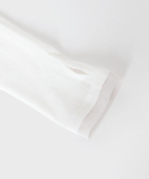 URBAN RESEARCH ROSSO WOMEN（アーバンリサーチ　ロッソ）の「コットンチュールドッキングカットソー（Tシャツ/カットソー・レディース・グリーン/ブラック/オフホワイト・FREE）」の10枚目の写真