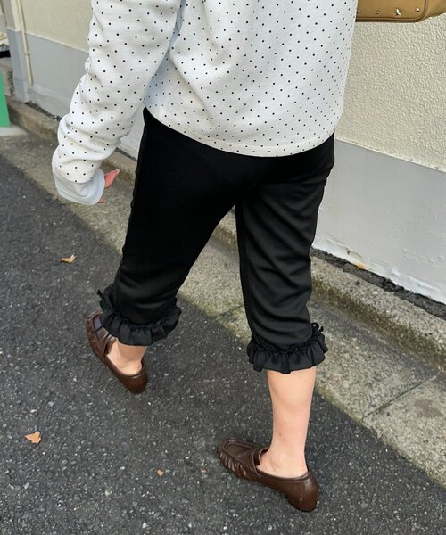 DISCOAT(ディスコート)の「【umm.】裾フリルバイカーパンツ(その他パンツ・レディース・ブラック/グレー/ブラック系その他・FREE)」の15枚目の写真